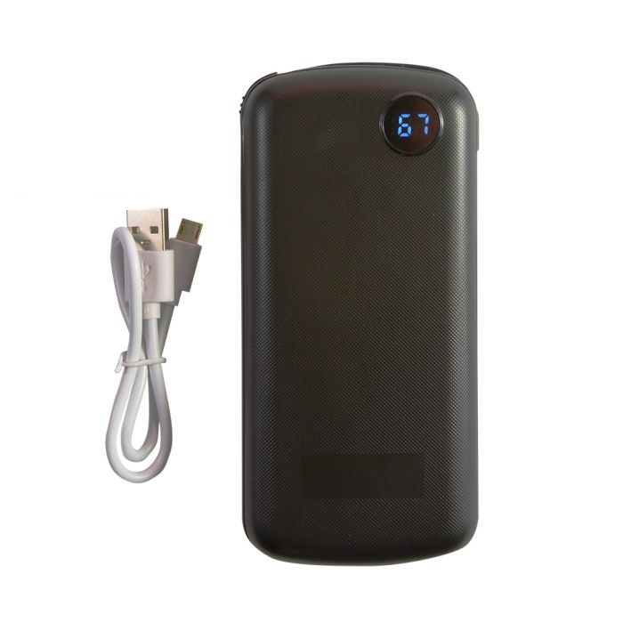 Аккумулятор "Blake" с функцией сверхбыстрой зарядки, 20 000 mAh (черный) для нанесения логотипа