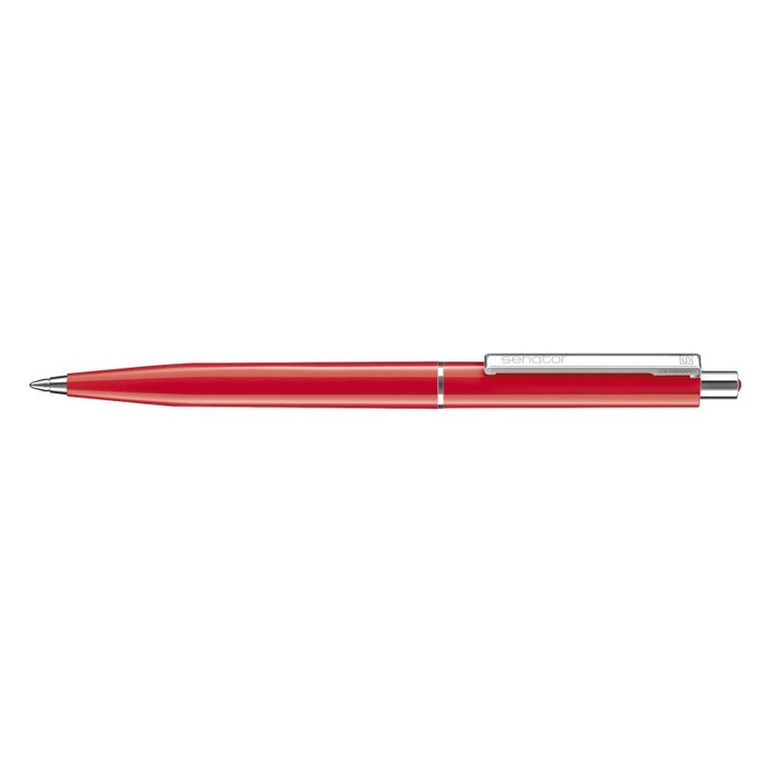 Шариковая авторучка Senator  с металлическими деталями "Point Polished" (Красный) для нанесения логотипа