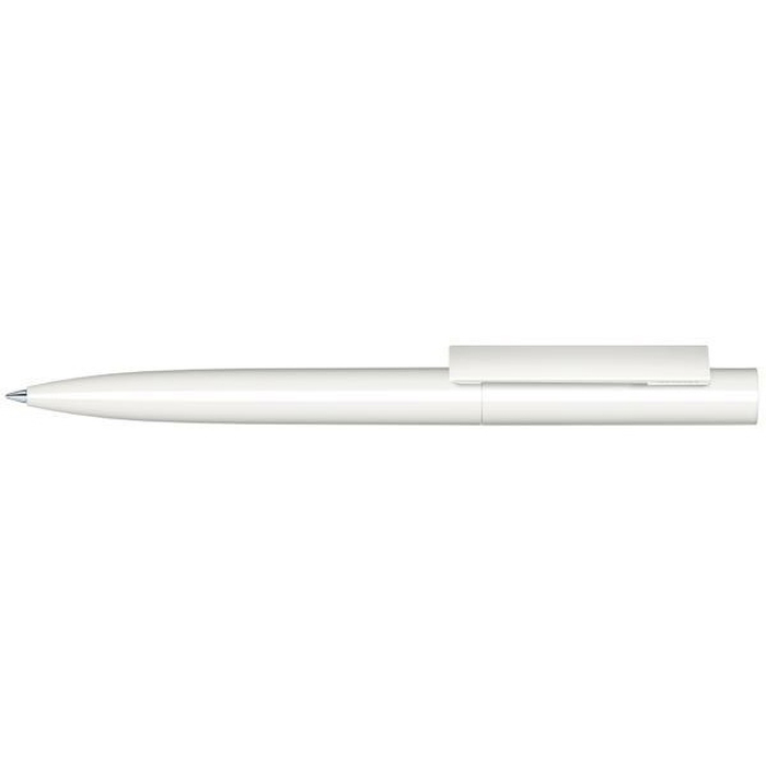 Шариковая ручка Senator с поворотным механизмом "Headliner Polished  Basic" (Белый; Белый) для нанесения логотипа