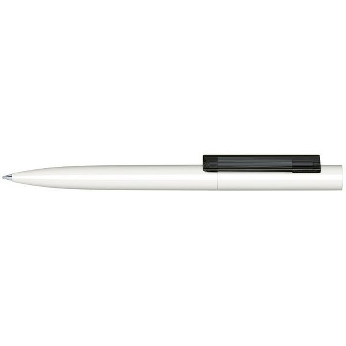 Шариковая ручка Senator с поворотным механизмом "Headliner Polished  Basic" (Белый; Чёрный) для нанесения логотипа