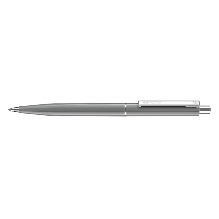 Шариковая авторучка Senator  с металлическими деталями "Point Polished" (Серый) для нанесения логотипа