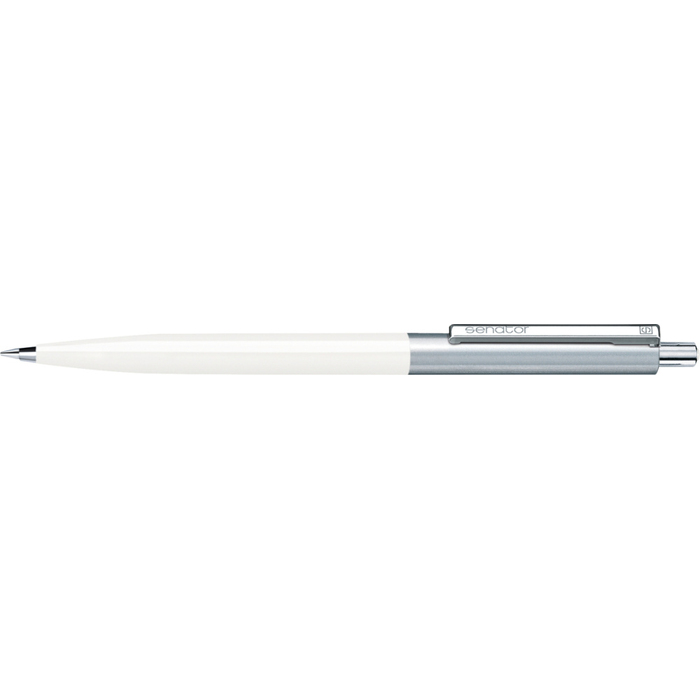 Шариковая авторучка Senator "Point Metal, Ball pen" (Белый) для нанесения логотипа
