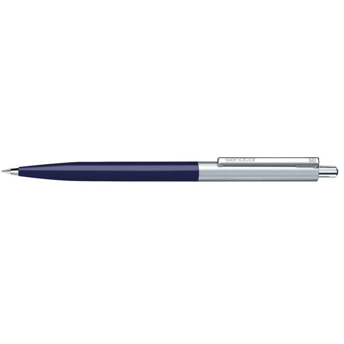 Шариковая авторучка Senator "Point Metal, Ball pen" (Темно-синий) для нанесения логотипа