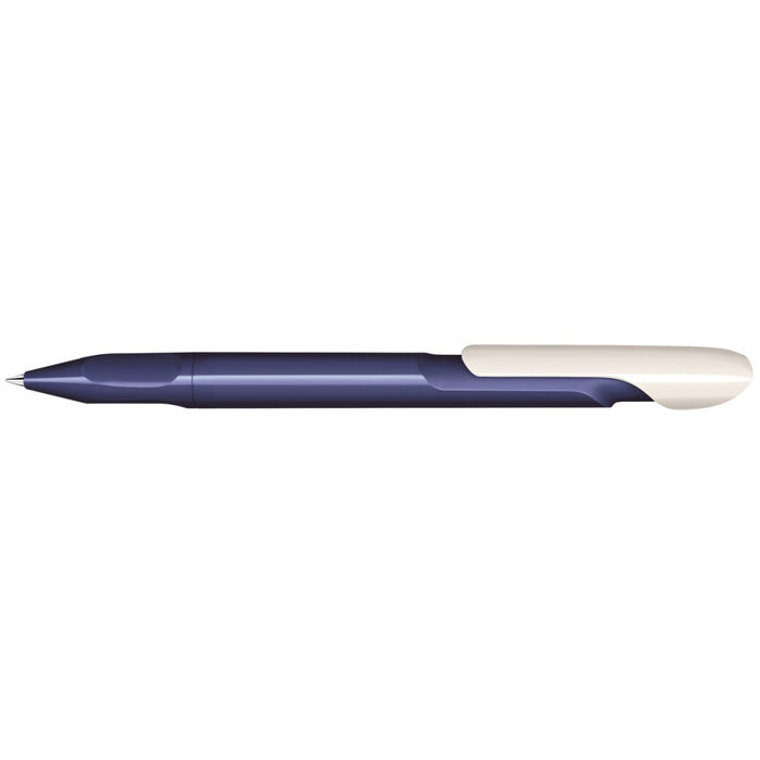 Шариковая ручка Senator "Evoxx DUO Polished Recycled" (Темно-синий; Белый) для нанесения логотипа