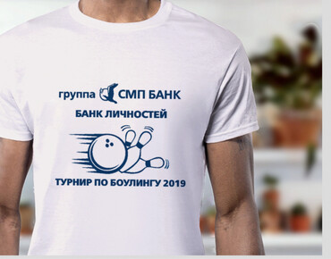 Футболки с логотипом для "СПМ Банк"