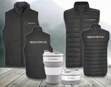Мерч с логотипом для "Appscience"
