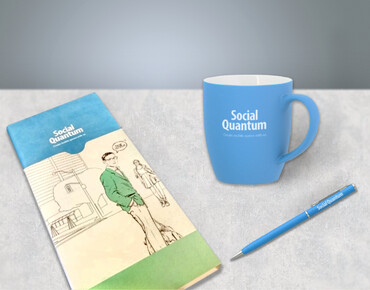Сувенирная продукция с логотипом для "Social Quantum"